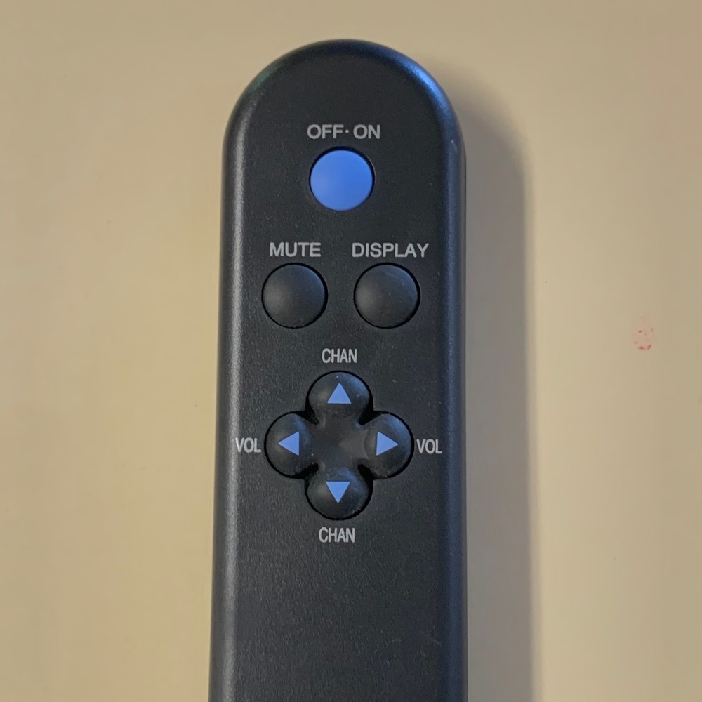 Zenith Vintage TV Remote Control OEM Black Slim 7-Button Retro Untested - Picture 2 of 7